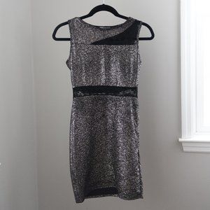 Shimmer and lace dress